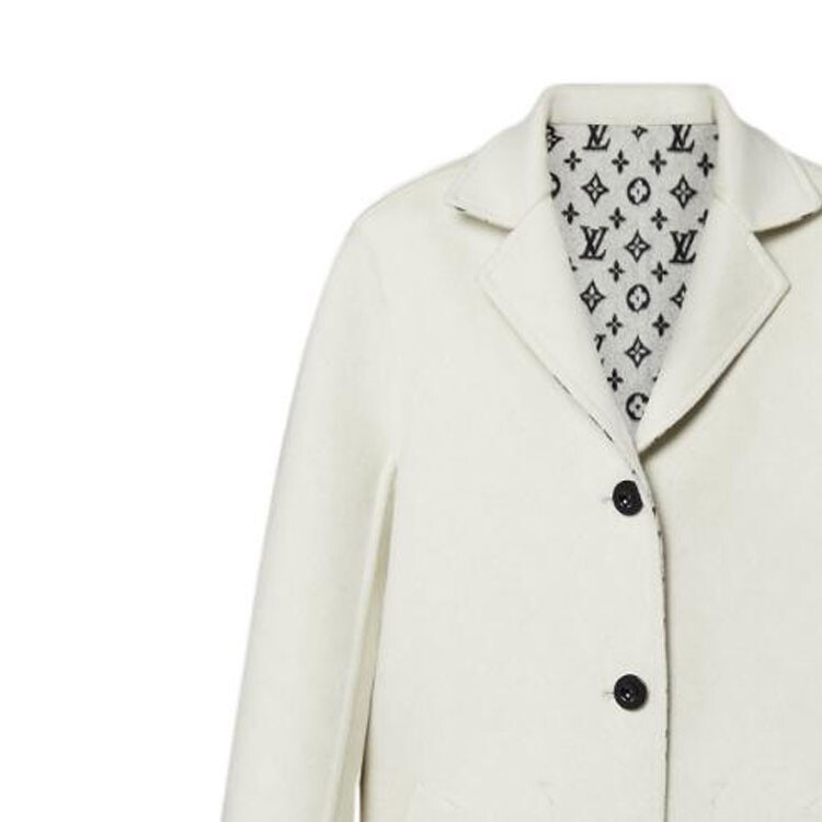 

Новые квартальные продукты LV Coat Women's Off White Louis Vuitton, Белый, Новые квартальные продукты LV Coat Women's Off White Louis Vuitton