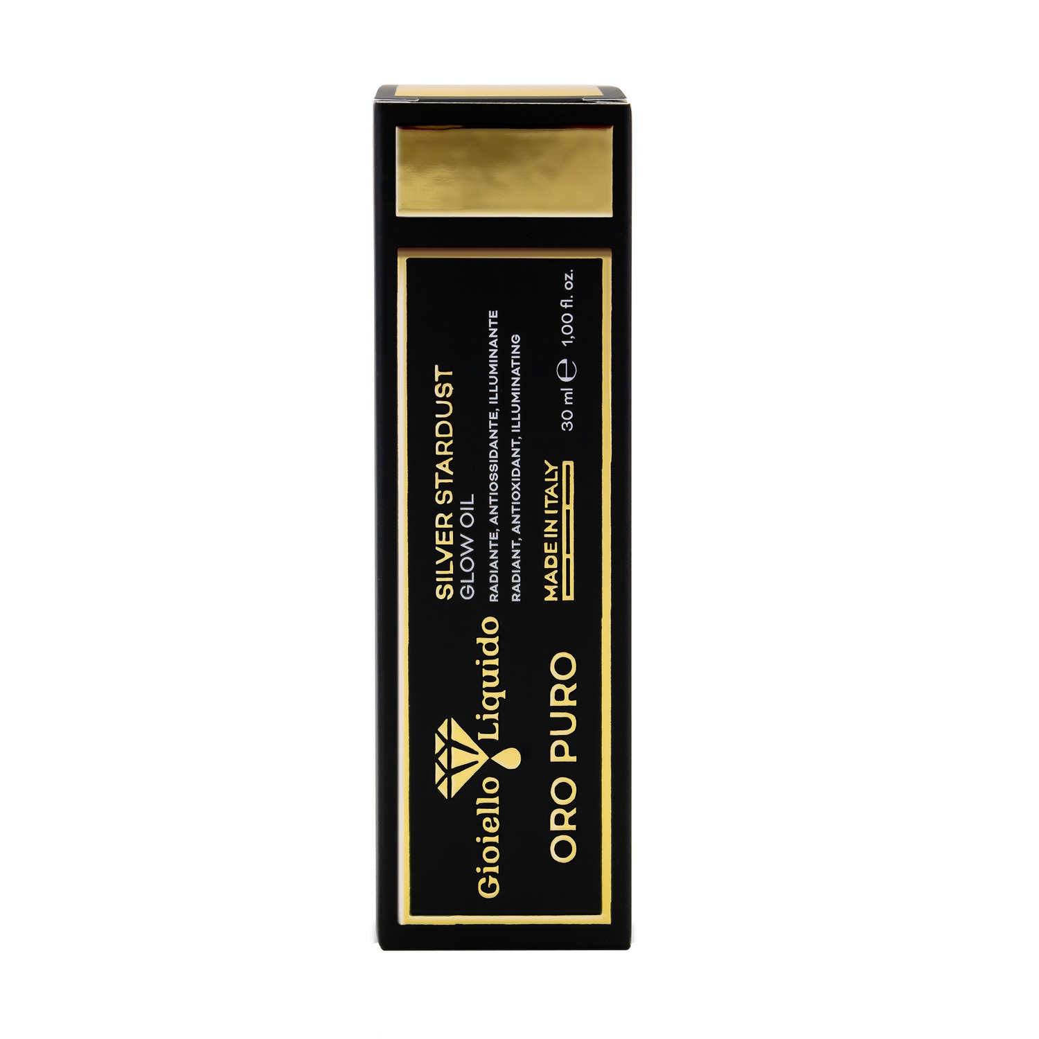 Масло для лица silver stardust glow oil “pure gold” Gioiello Liquido, объем 30 мл — фото 3