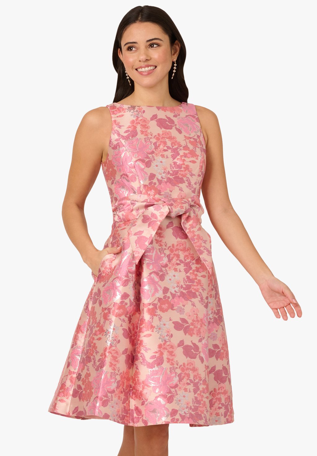 

Коктейльное/вечернее платье SLEEVELESS TIE FRONT Adrianna Papell, розовый