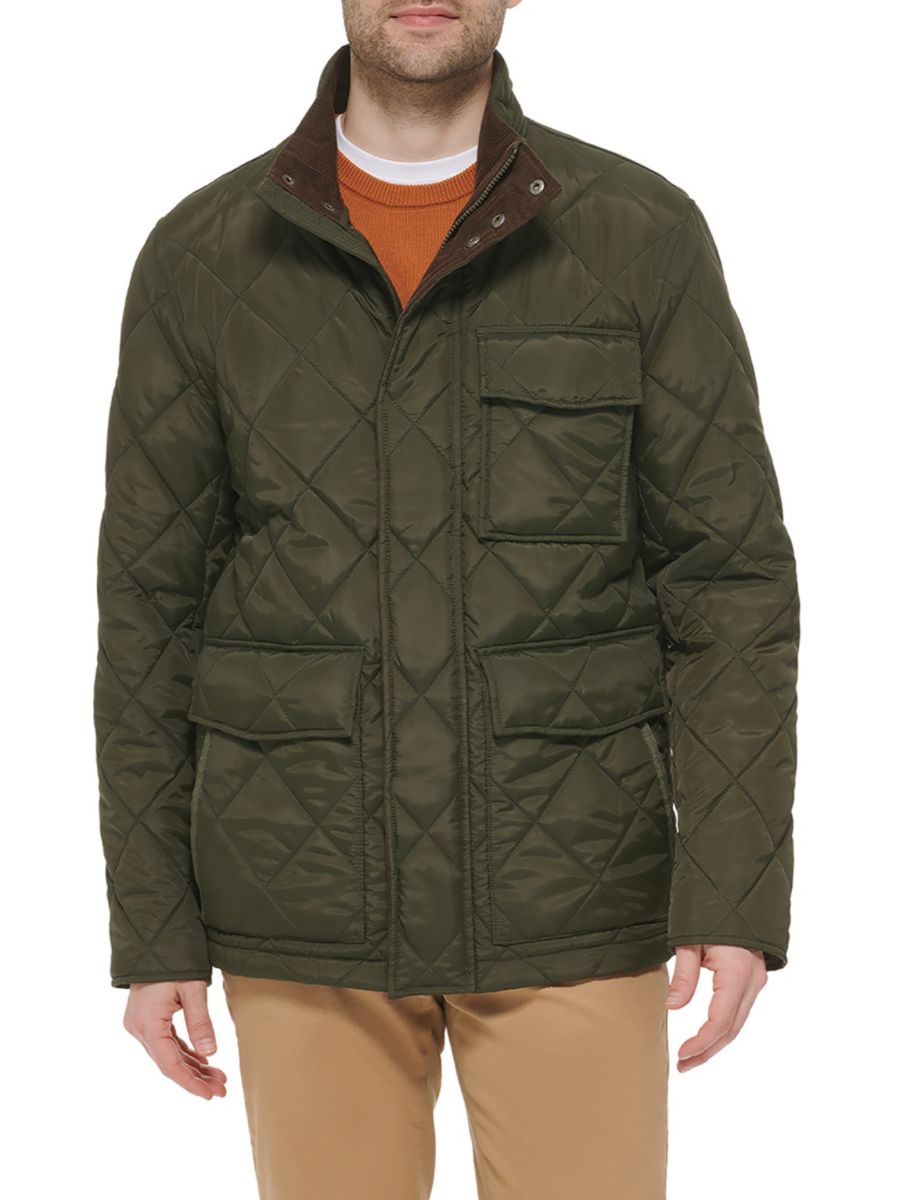 

Стеганая полевая куртка с воротником-стойкой Cole Haan, цвет Army Green, Зеленый, Стеганая полевая куртка с воротником-стойкой Cole Haan, цвет Army Green