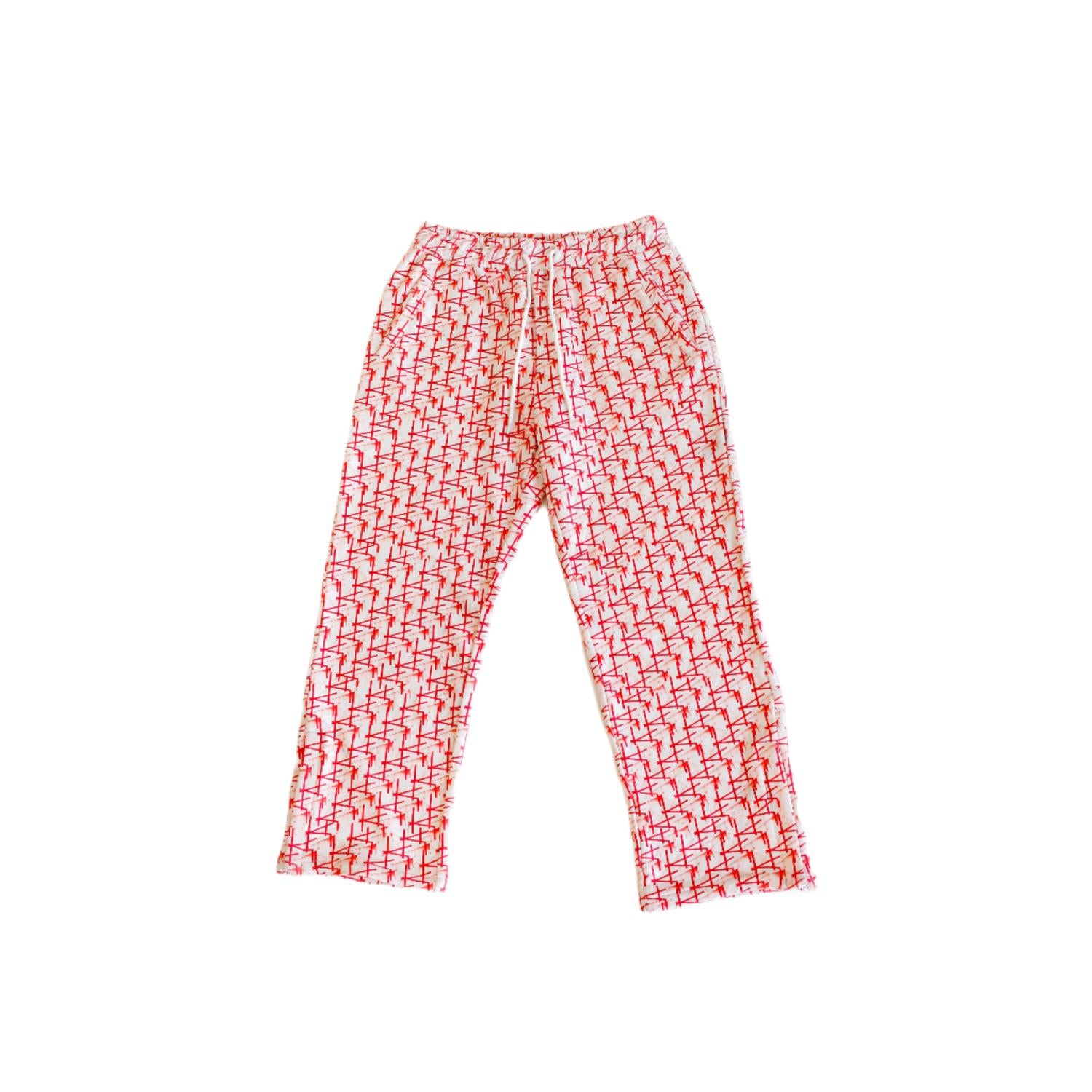 

Женские спортивные брюки Rocket Power в красно-белом цвете KnotWTR