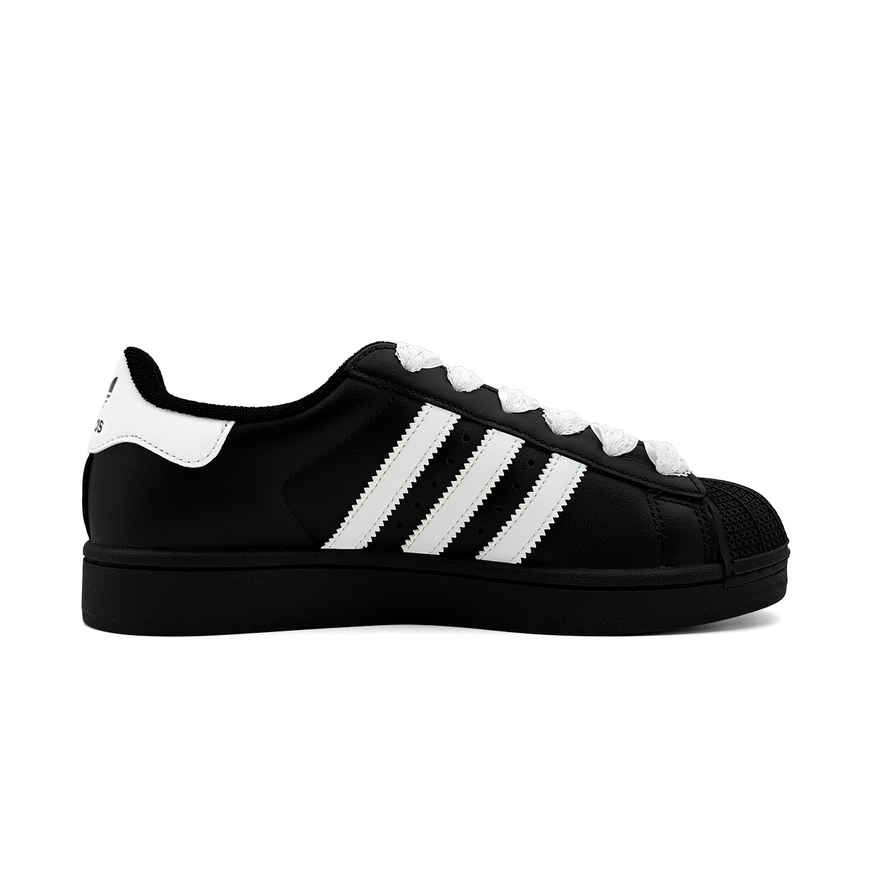 Adidas Originals Superstar 2 Fresh Look Kitten Thermal Abrasion Resistant Low top детские скейтборд-кроссовки Black — фото 3