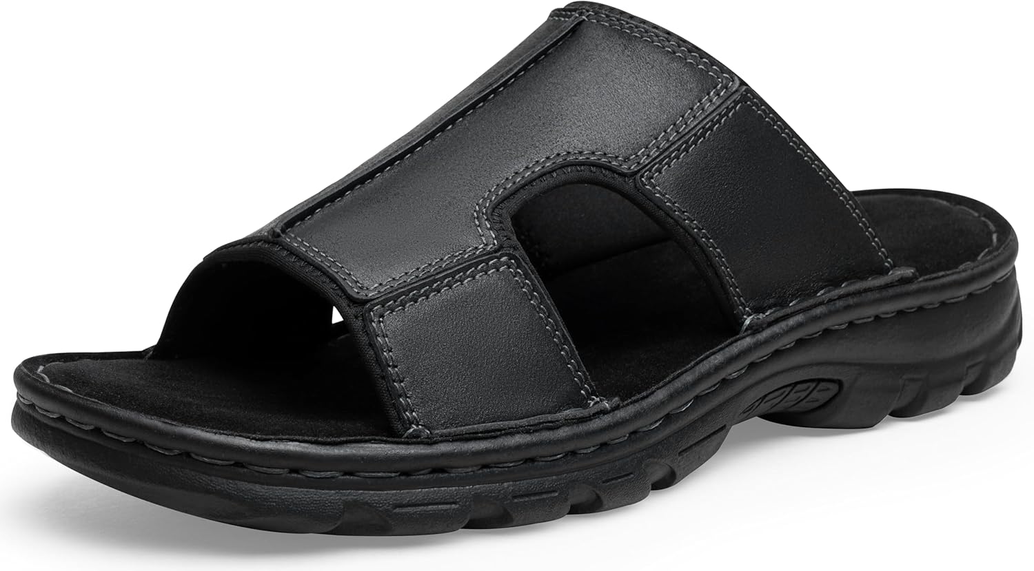 

Сандалии JOUSEN для мужчин, кожаные шлепанцы, сандалии для мужчин на улицу и пляж, черный