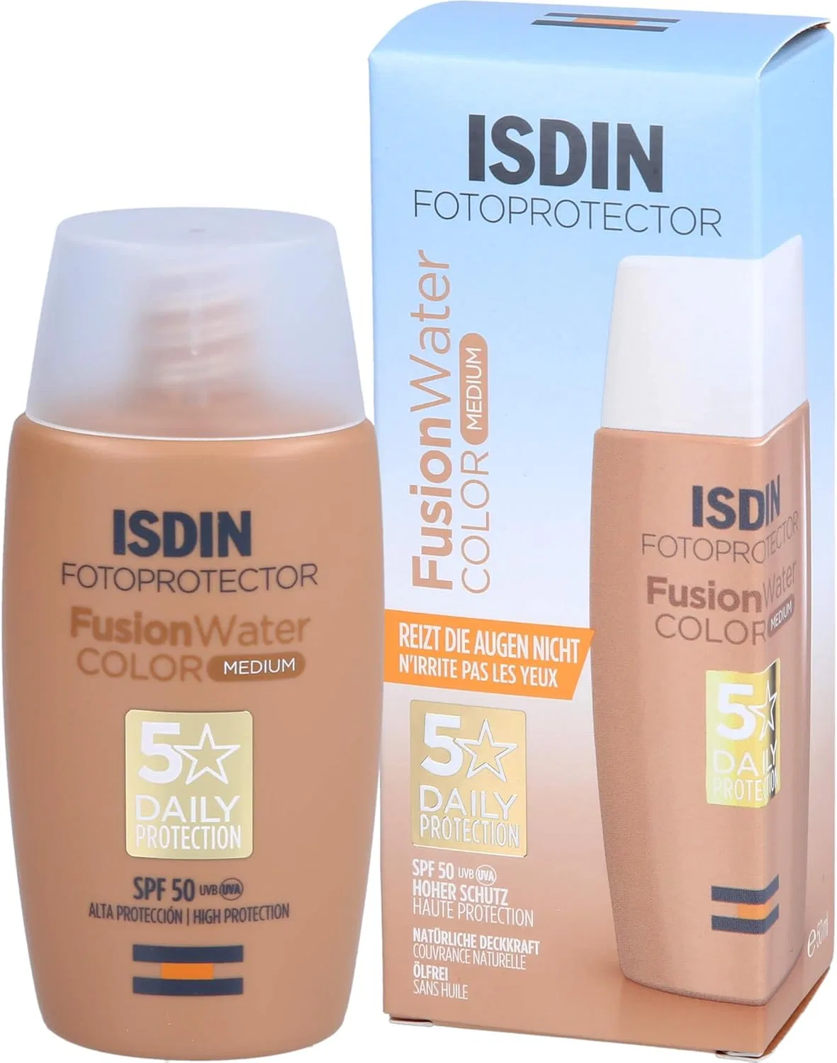 Солнцезащитный крем для лица ISDIN Fusion Water Color Bronze SPF 50 бронзовый оттенок 50 мл — фото 2