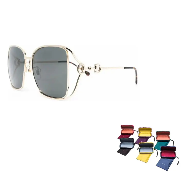 

Солнцезащитные очки квадратной формы GUCCI, золотой