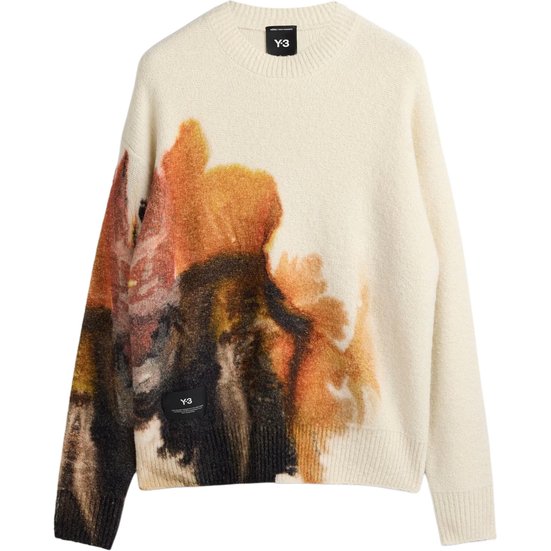 

Adidas доставка с AdiClub Y 3 Aop вязаный свитер Y-3, Ecru