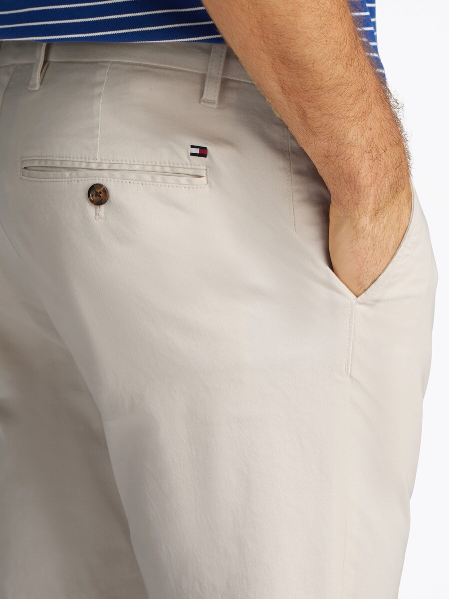 Узкие брюки-чинос TOMMY HILFIGER BLEECKER, бежевый — фото 4