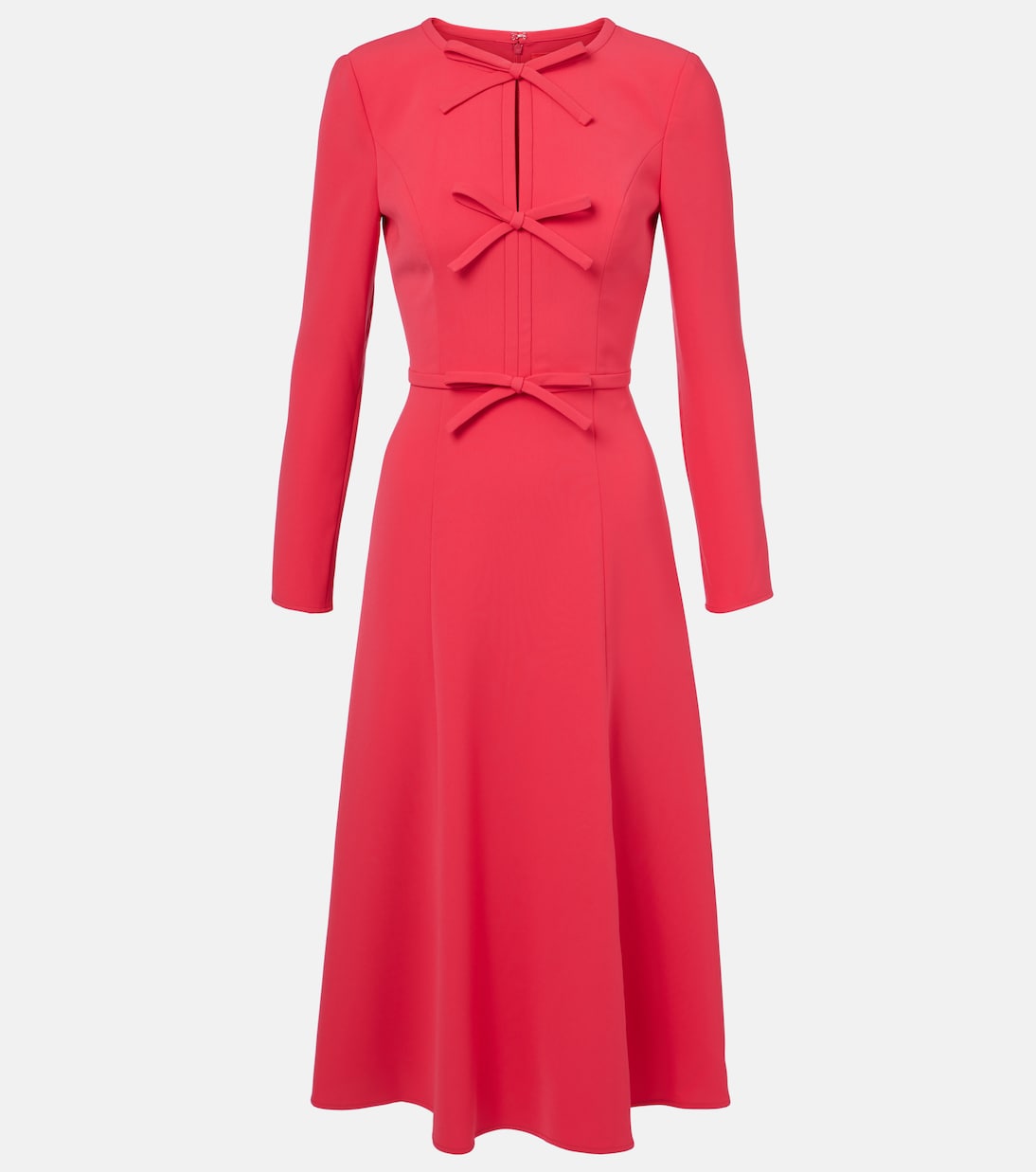 

Платье миди из крепа с бантом Carolina Herrera, Azalea
