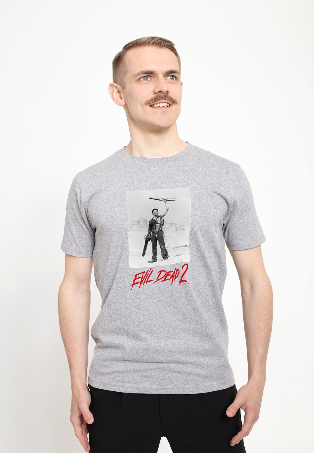 

Футболка с принтом EVIL DEAD 2 Henry Tiger, цвет Heather Grey