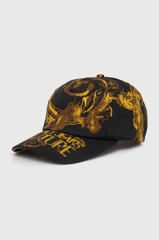 

Хлопковая бейсболка Versace Jeans Couture, черный