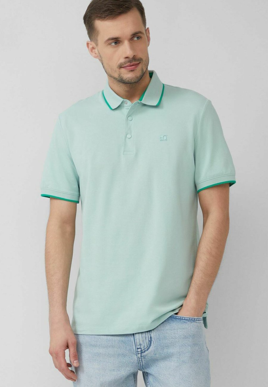 

Поло s.Oliver BASIC KNOPFLEISTE KRAGEN STÜCK, Minze/Mottled Turquoise, Синий, Поло s.Oliver BASIC KNOPFLEISTE KRAGEN STÜCK, Minze/Mottled Turquoise