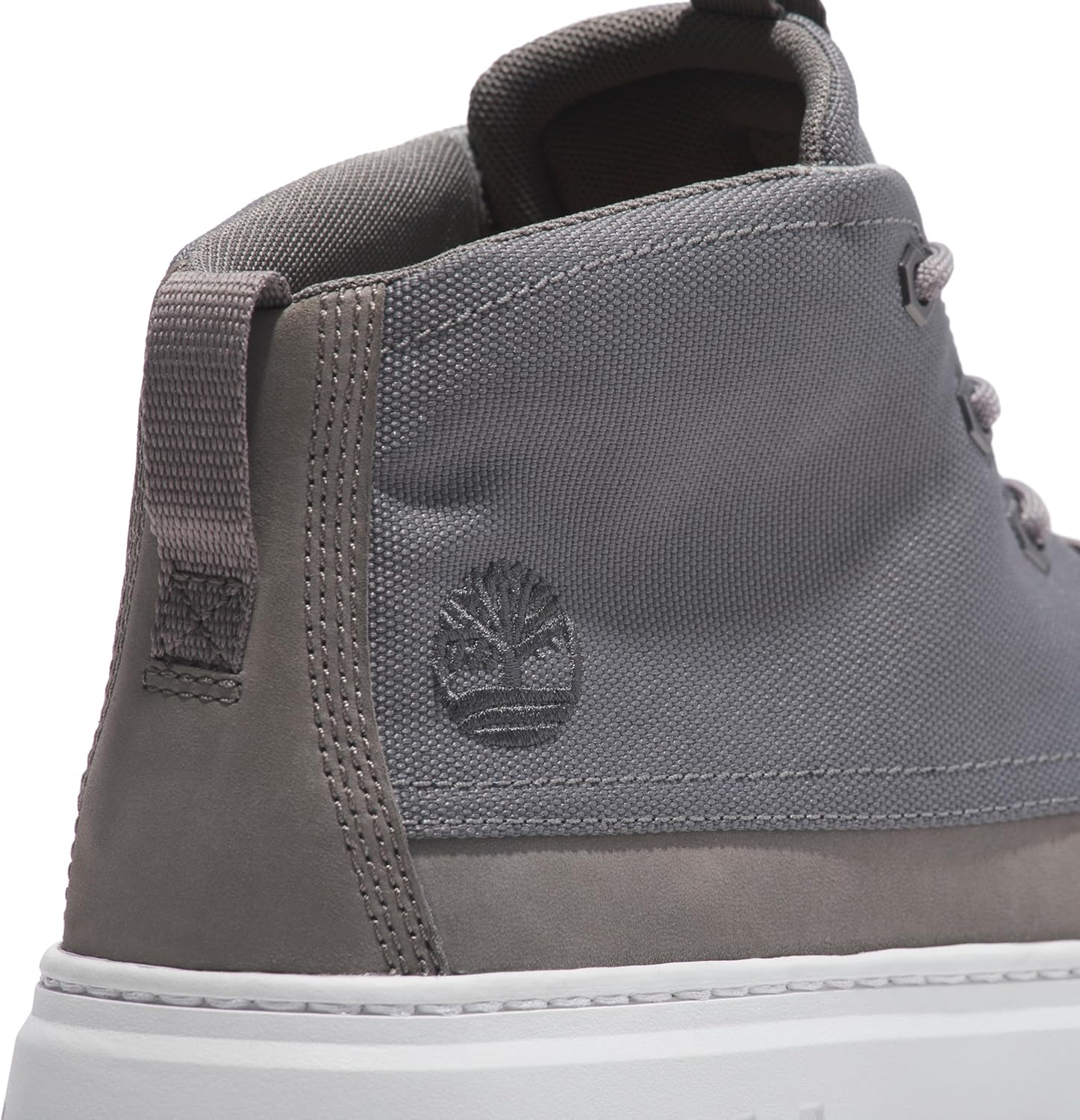 Timberland мужские кроссовки Maple Grove Mid Lace-up, Medium Grey Nubuck — фото 2