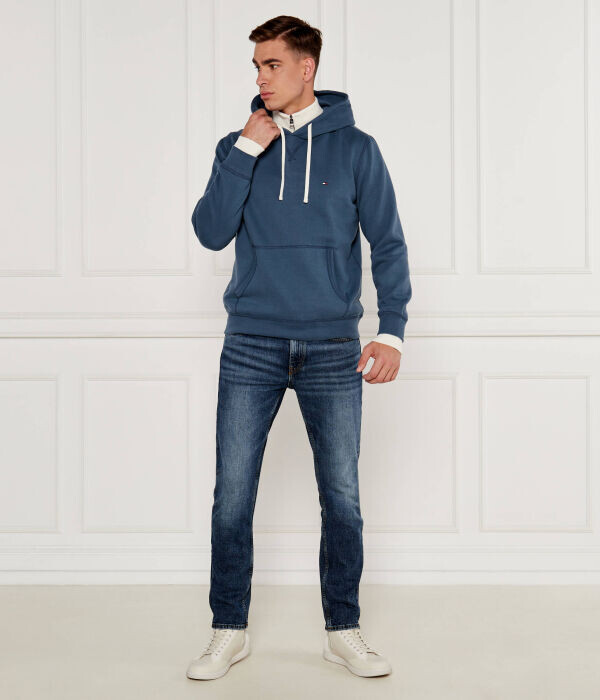 

Толстовка Tommy Hilfiger Essential Regular Fit с карманом-кенгуру, синий