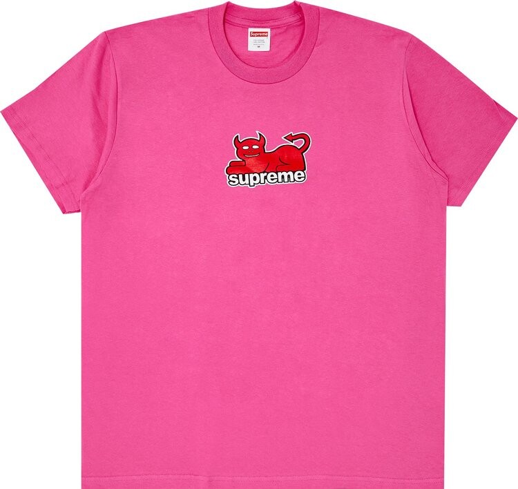 

Футболка Supreme x Toy Machine Devil Cat 'Fuchsia', розовый