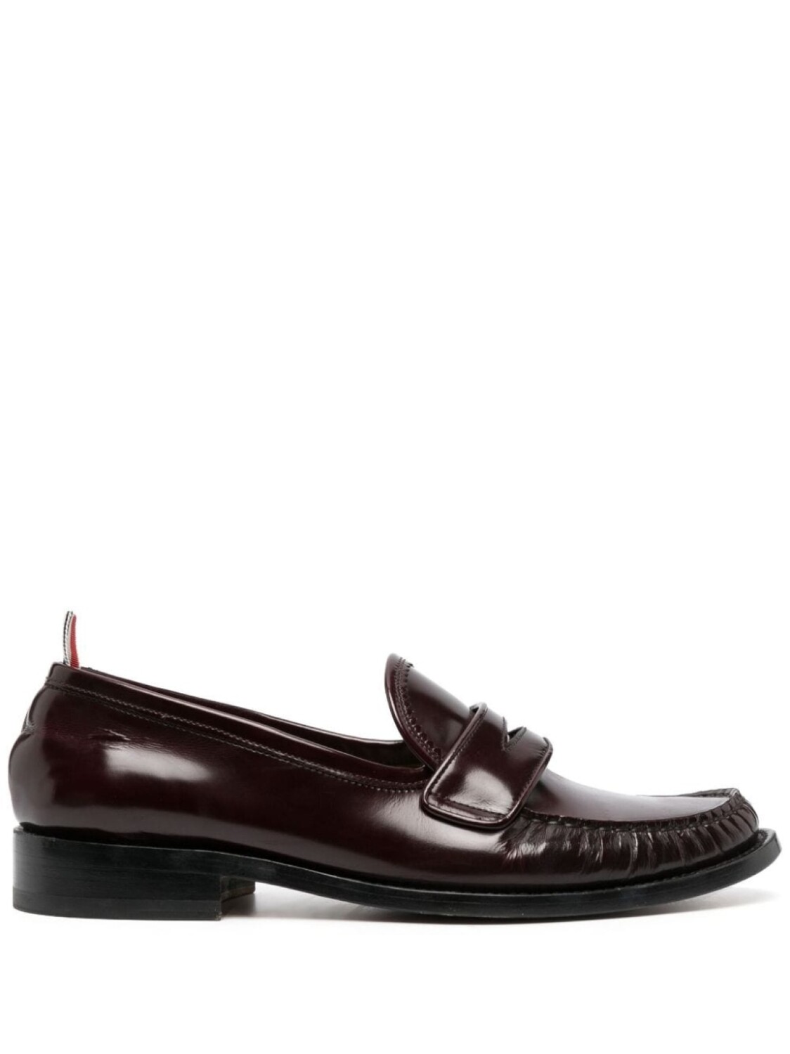 

Thom Browne пенни-лоферы со складками, красный