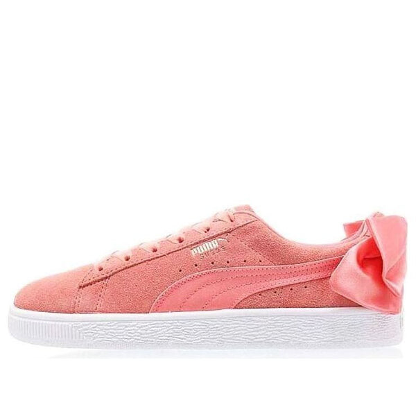 Кроссовки suede bow 'shell pink' Puma, розовый