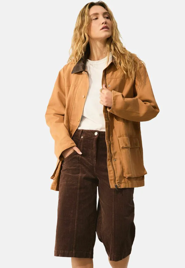 Шорты стандартного кроя, выстиранные. Next, Brown