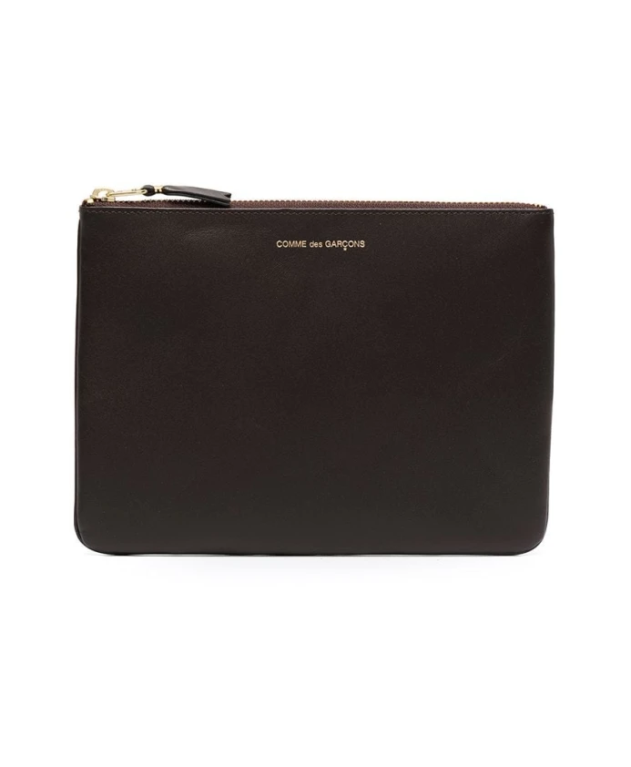 

Коричневый кожаный кошелек на молнии Comme Des Garã§Ons, коричневый