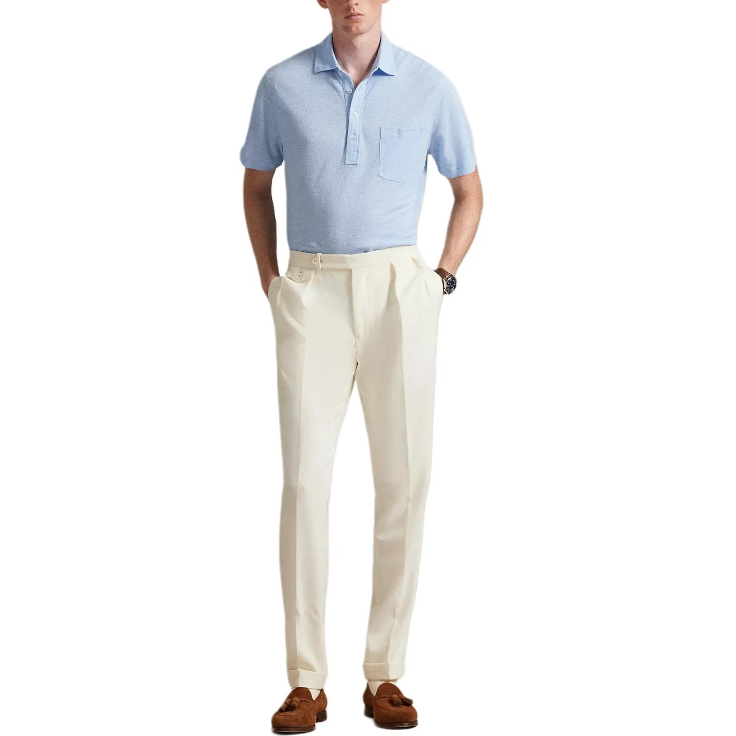 Поло Polo Ralph Lauren Classic Men's Light Blue — фото 3