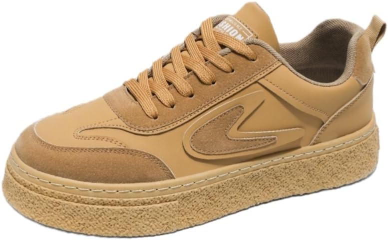 

Мужские всесезонные кроссовки с толстой подошвой и низким верхом, однотонного дизайна, с прочной подошвой из ПВХ Fusecottc, хаки