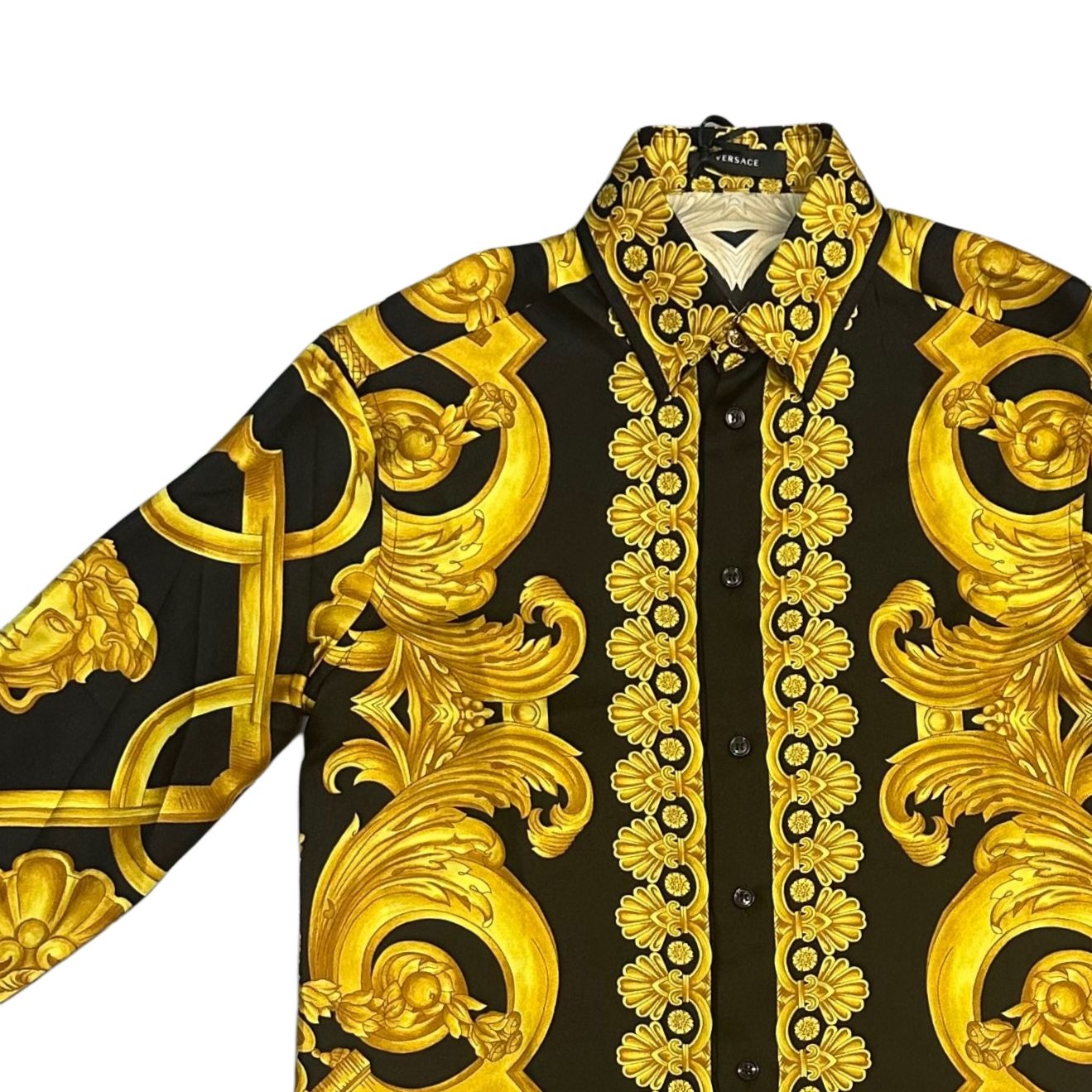 Мужские рубашки Black Gold VERSACE, черный золотой — фото 4