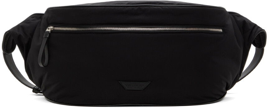 

Черный клатч на молнии Bottega Veneta, цвет Black/Silver