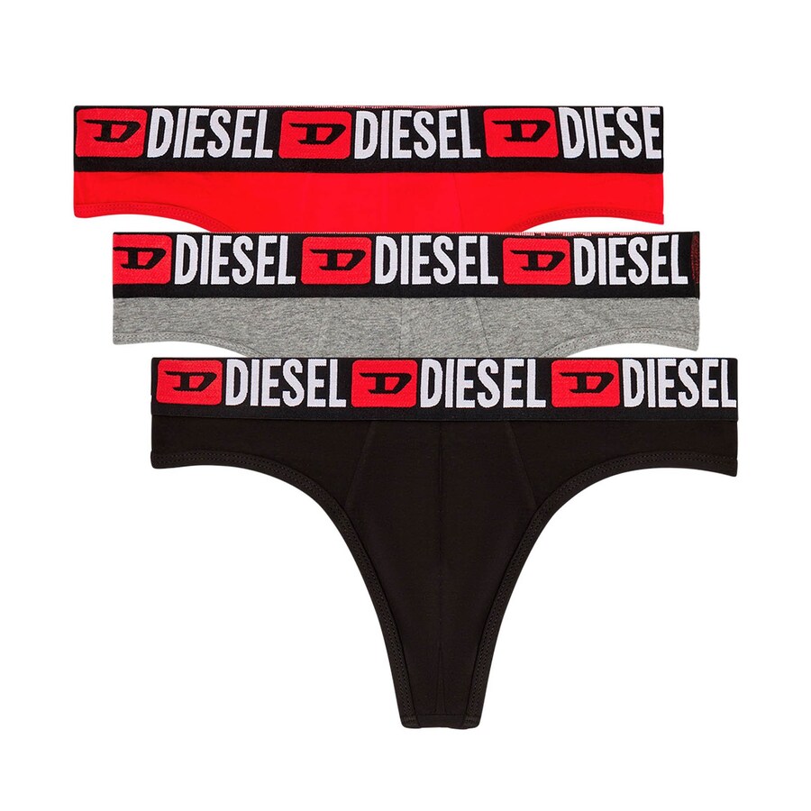 

Трусы DIESEL, цвет Grey/bright red/Black