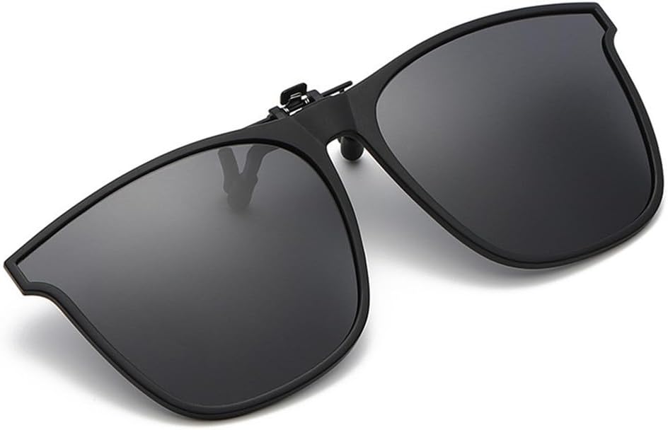 

Поляризованные солнцезащитные очки с зажимом для мужчин и женщин, фотохромные автомобильные очки для водителя, очки ночного видения, антибликовые винтажные очки KTUCN, Black