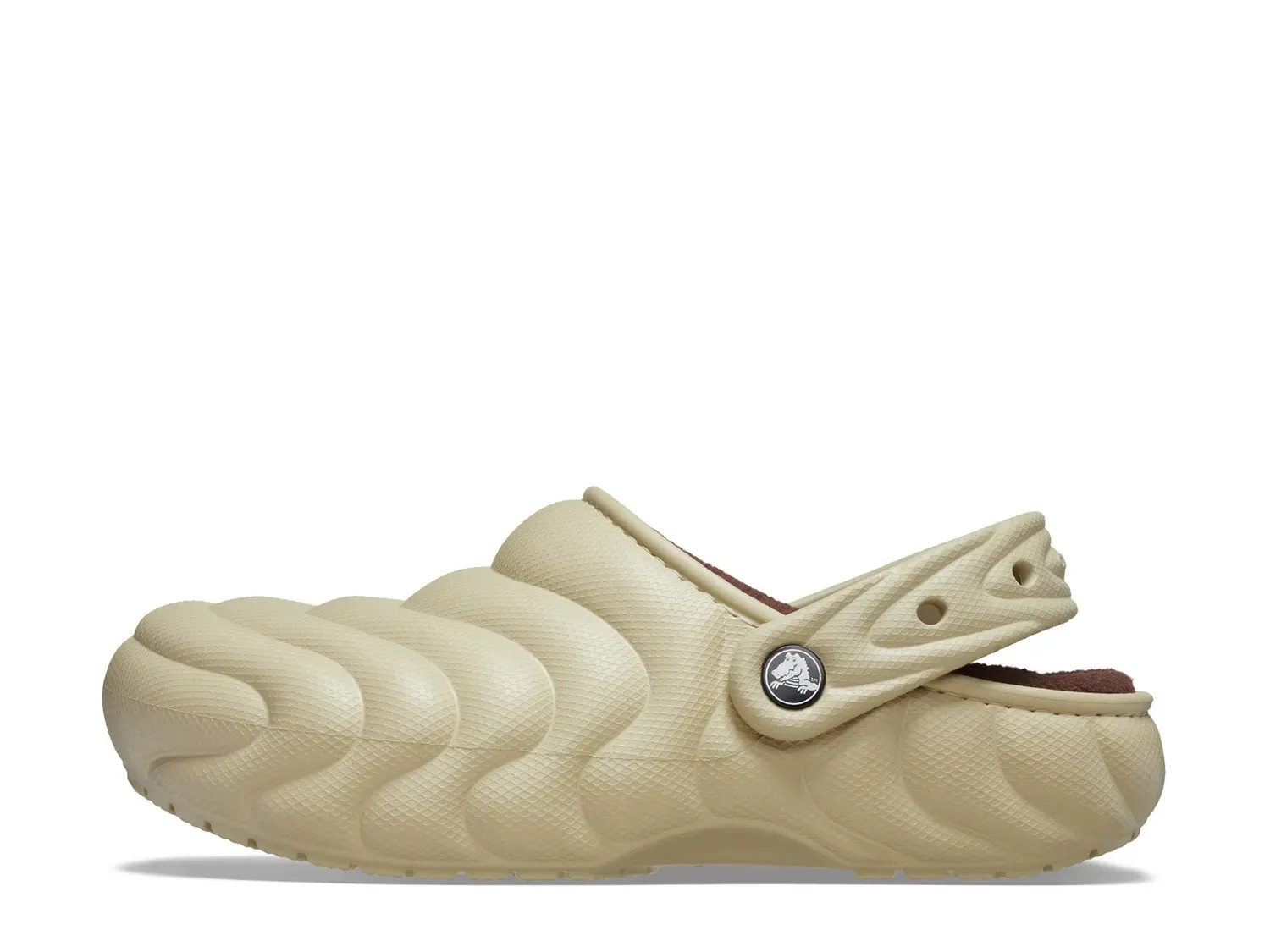 Сабо Crocs Classic Lined Overpuff, бежевый — фото 4