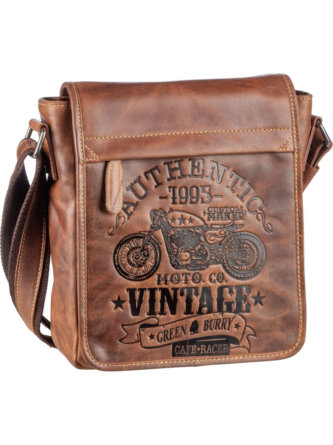 

Сумка через плечо Greenburry Cafe Racer 0830, цвет Antikbraun