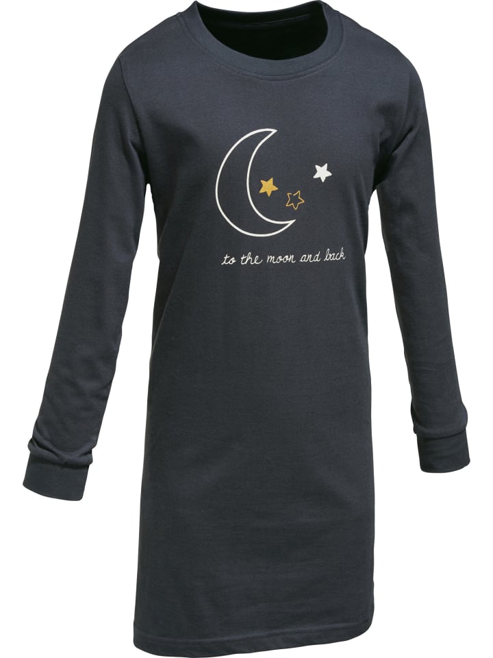 

Erwin Müller Детская ночная рубашка из трикотажа, антрацитового цвета