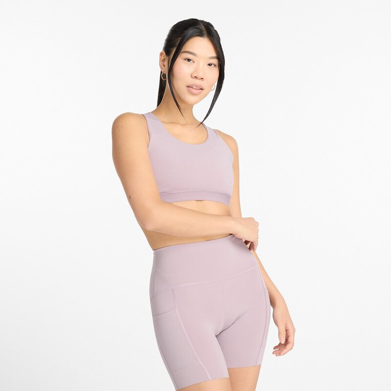 

Женский спортивный бюстгальтер для тренировок BH New Balance, цвет ice wine