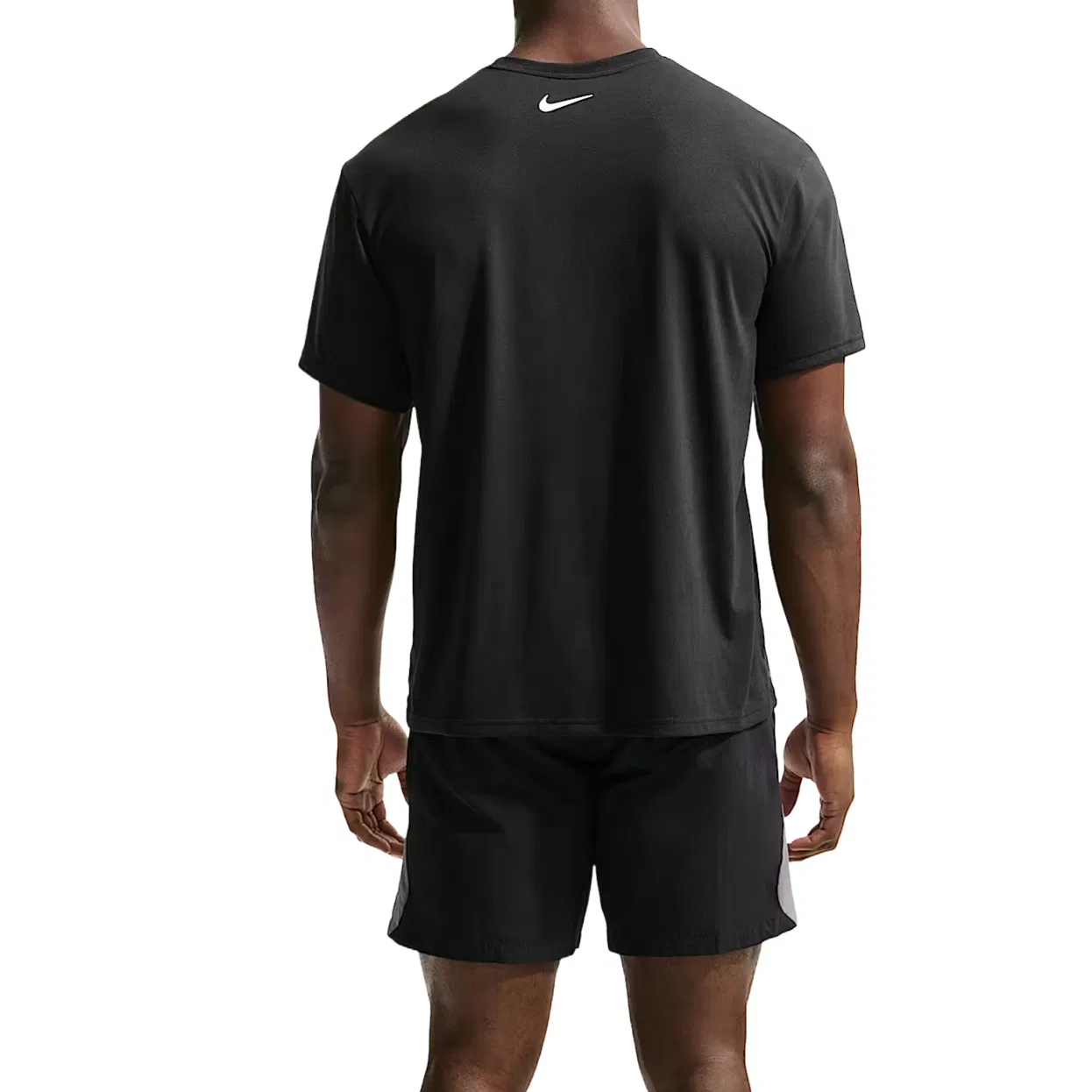 Футболка Dri Fit Quick Dry мужская Nike, Black/Cool Gray/Bright Orange/White — фото 3