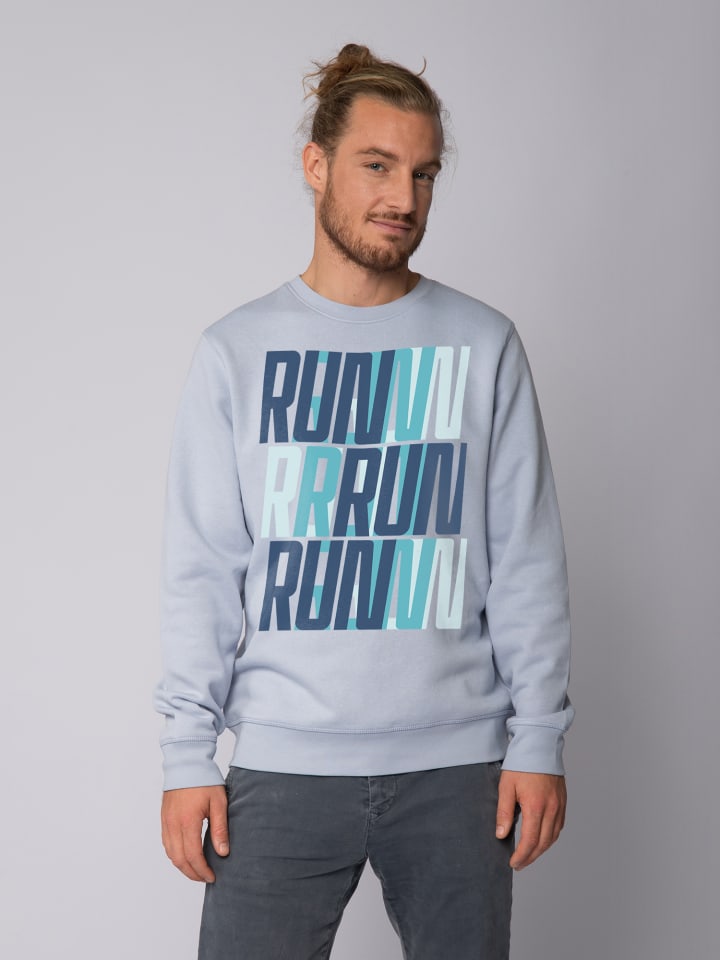 

Толстовка wat Apparel Run Run Run blue, цвет serene blue