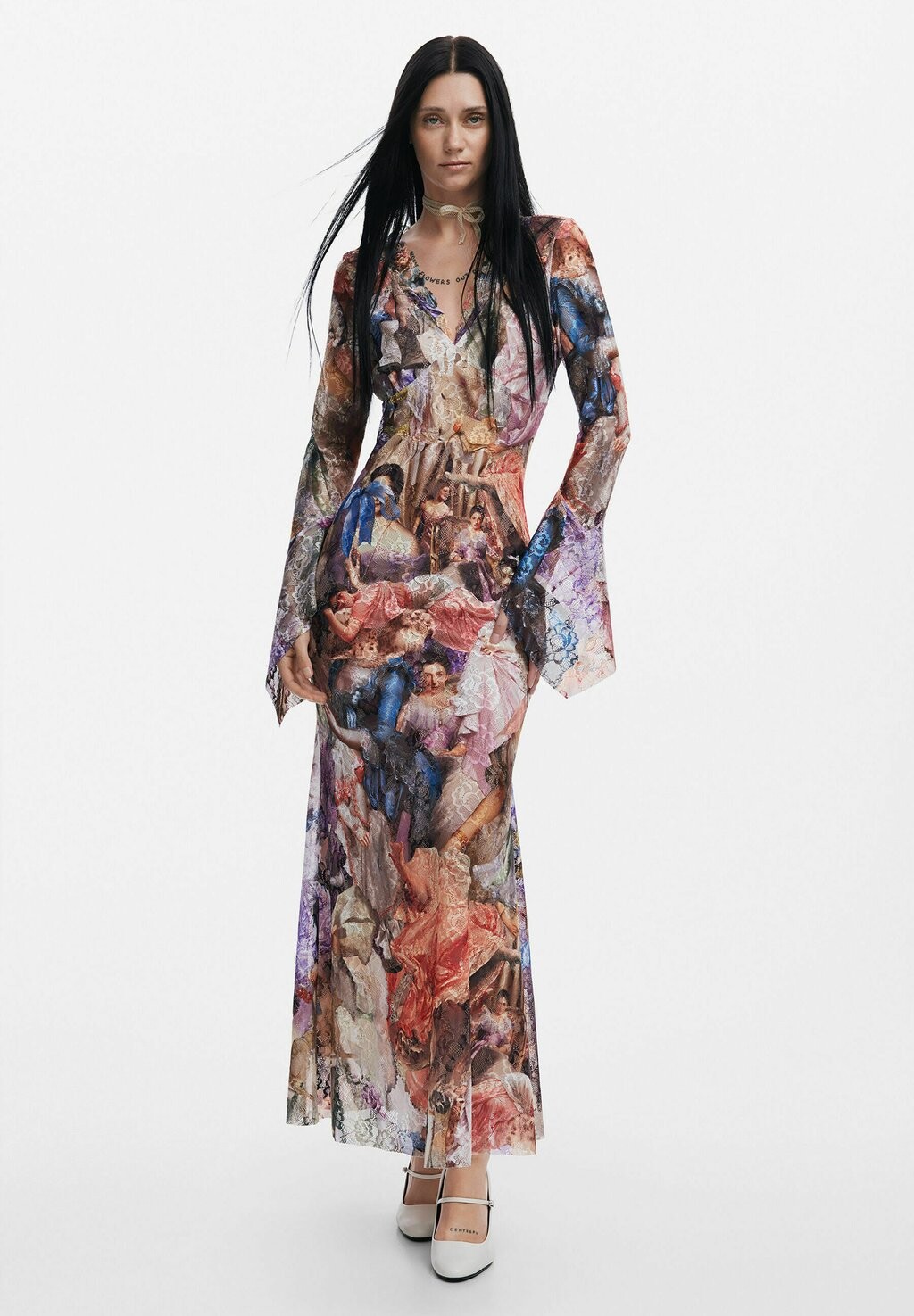 

Платье макси MARÍA ESCOTÉ Desigual, синий