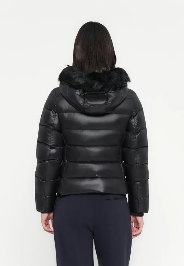 Глянцевая куртка, зимняя куртка Tommy Hilfiger, Black — фото 3