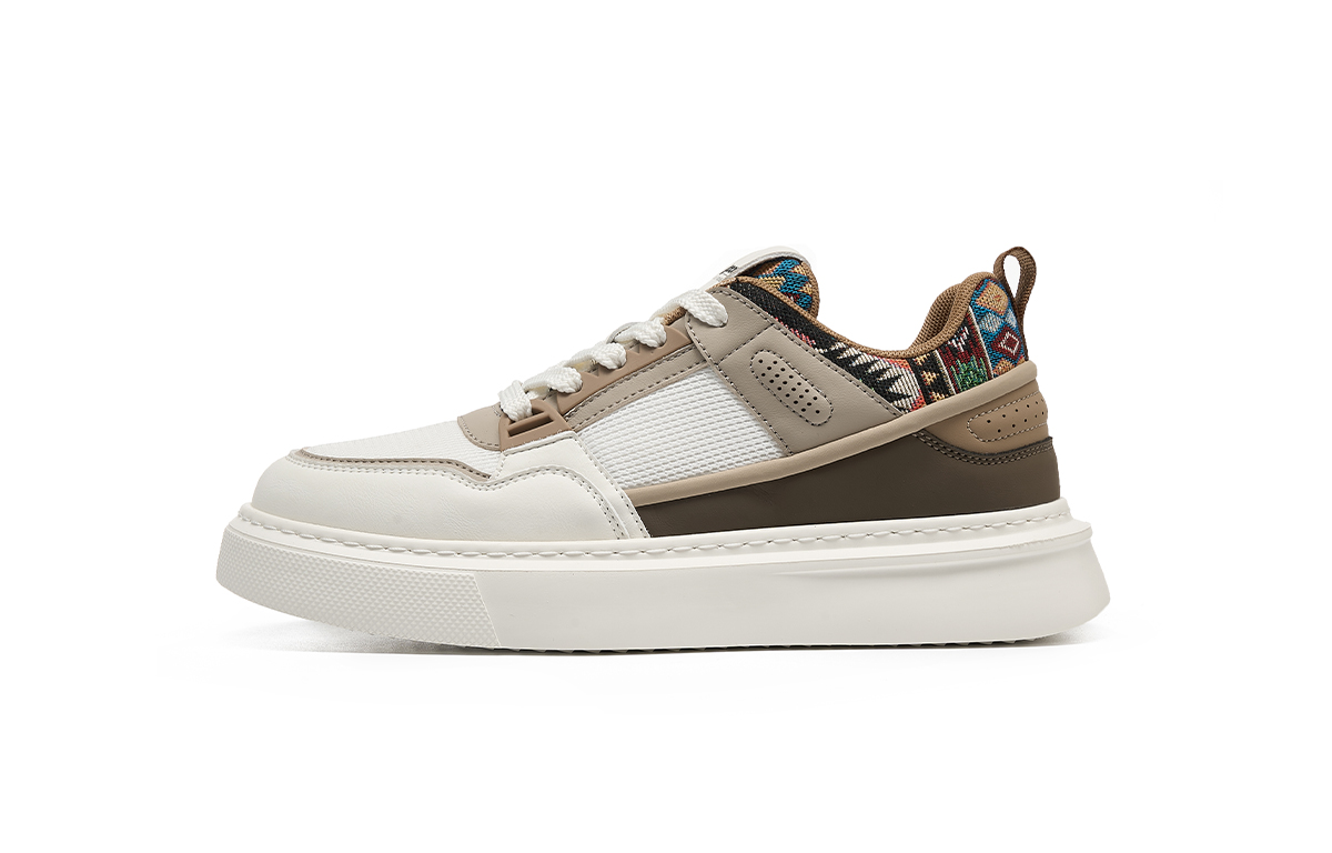 

Низкие мужские кроссовки HLA, White Brown[Mesh]