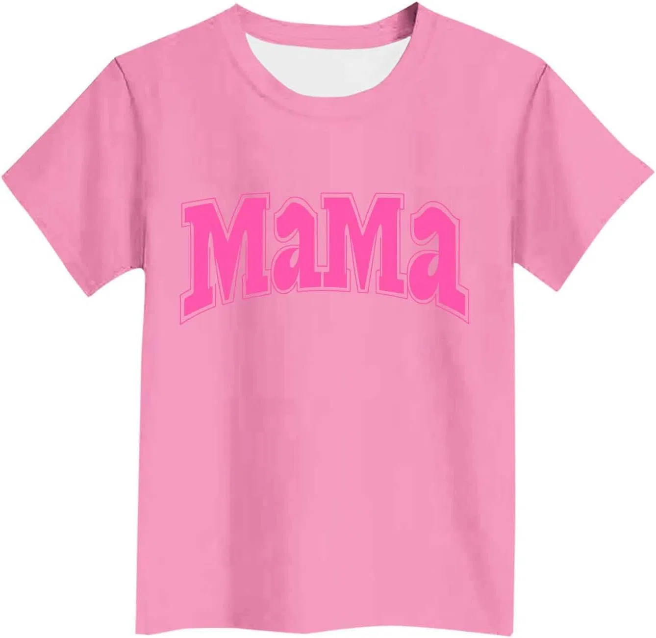 Футболка с принтом Mama, Zzalalana, розовый