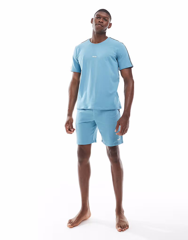 

Трикотажные шорты синего цвета Boss Bodywear