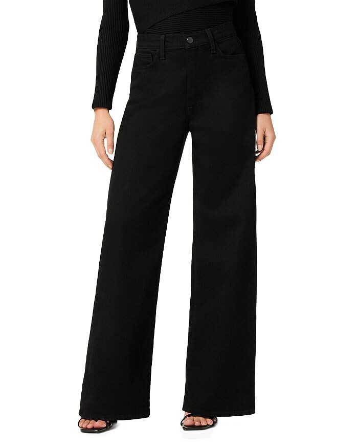 

Joe's Jeans Petites Черные широкие джинсы с высокой посадкой Mia, черный