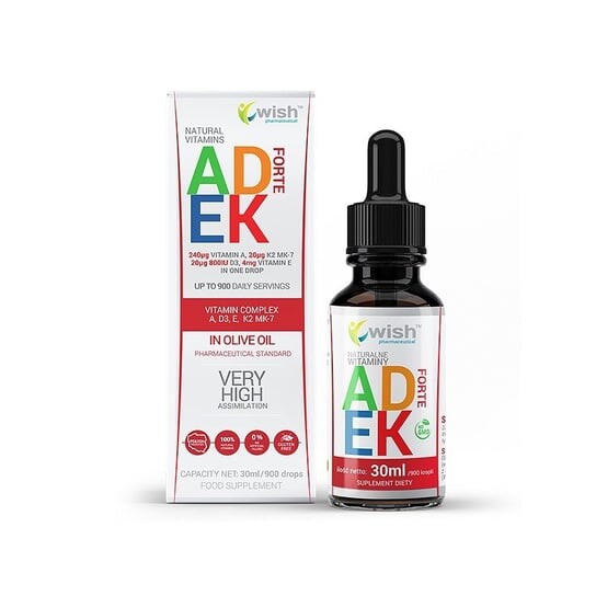 

Wish Витамин ADEK FORTE в каплях - 30 мл Wish Pharmaceutical