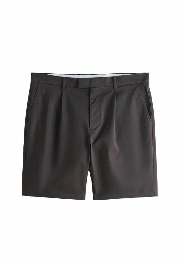 Шорты Next, Regular fit pleated smart chino shorts, темно-коричневый — фото 4