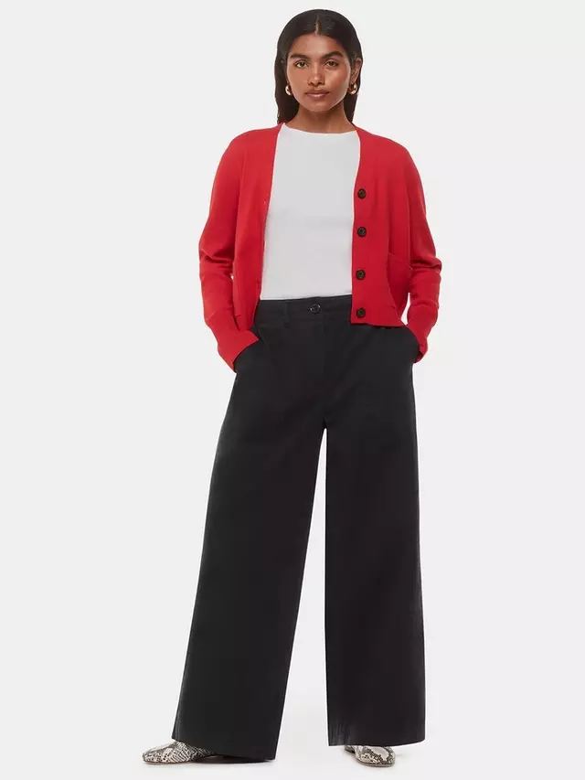 

Брюки Whistles Petite Ruth Wide Leg, цвет washed black
