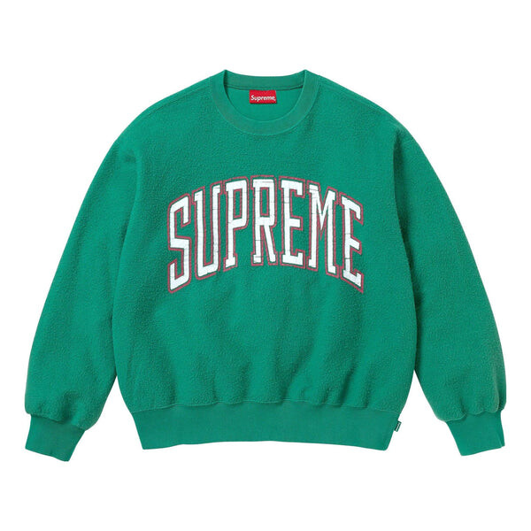 

Свитер inside out crewneck 'green white' Supreme, зеленый