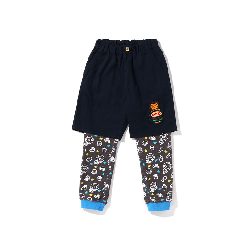 Детские вязаные спортивные штаны SS22 A BATHING APE, бежево-желтый BGX — фото 4