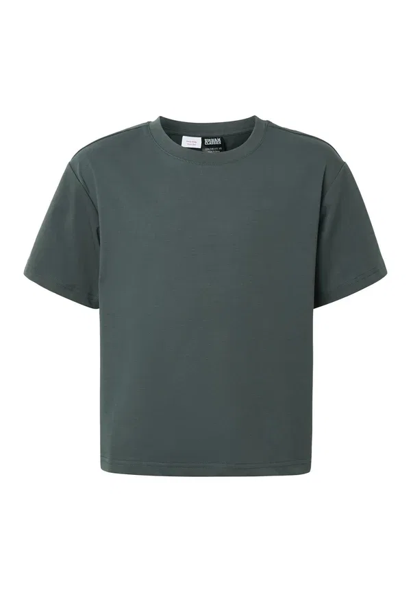 Футболка мужская Urban Classics, модель Boys regular boxy tee basic t-shirt, цвет бутылочно-зеленый