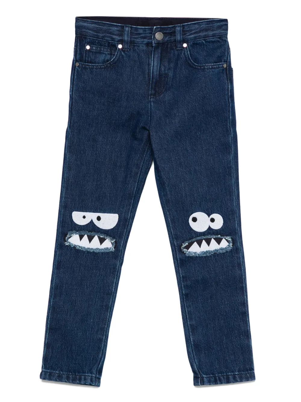 

Джинсы с эффектом потертости Stella McCartney Kids, синий