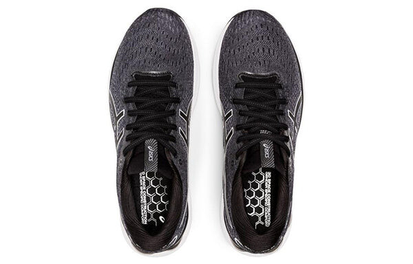 Кроссовки гель нимбус 24 2е широкие Asics, черный — фото 4