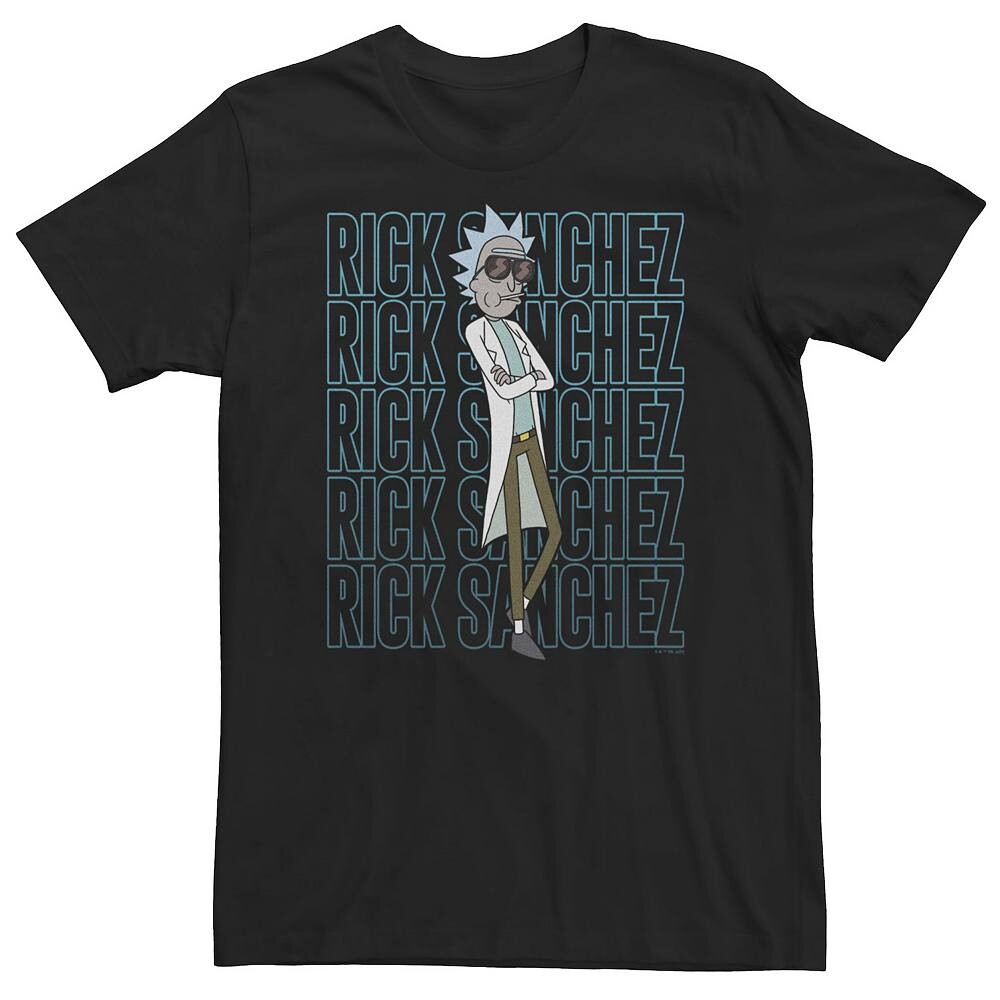 

Футболка с надписью Big & Tall Rick & Morty Cool Rick Licensed Character, черный