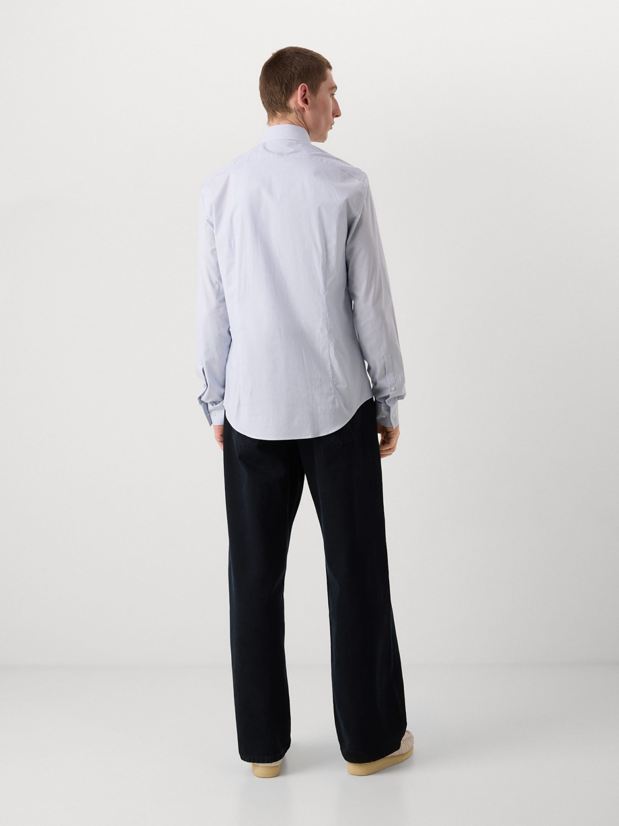 Calvin Klein Рубашка на пуговицах светлого голубого цвета Regular fit — фото 3